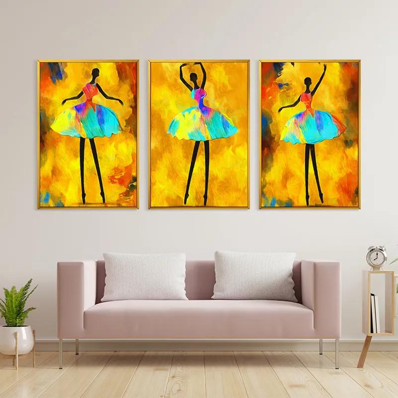 Tablou Multicanvas Paintedallerina mockup 3