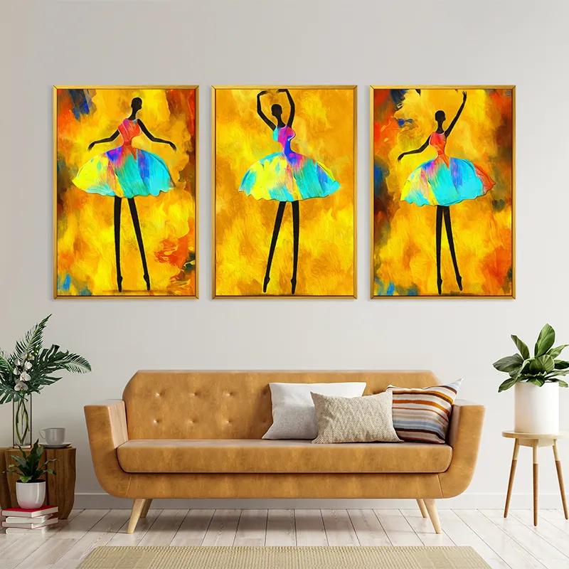 Tablou Multicanvas Paintedallerina mockup 4