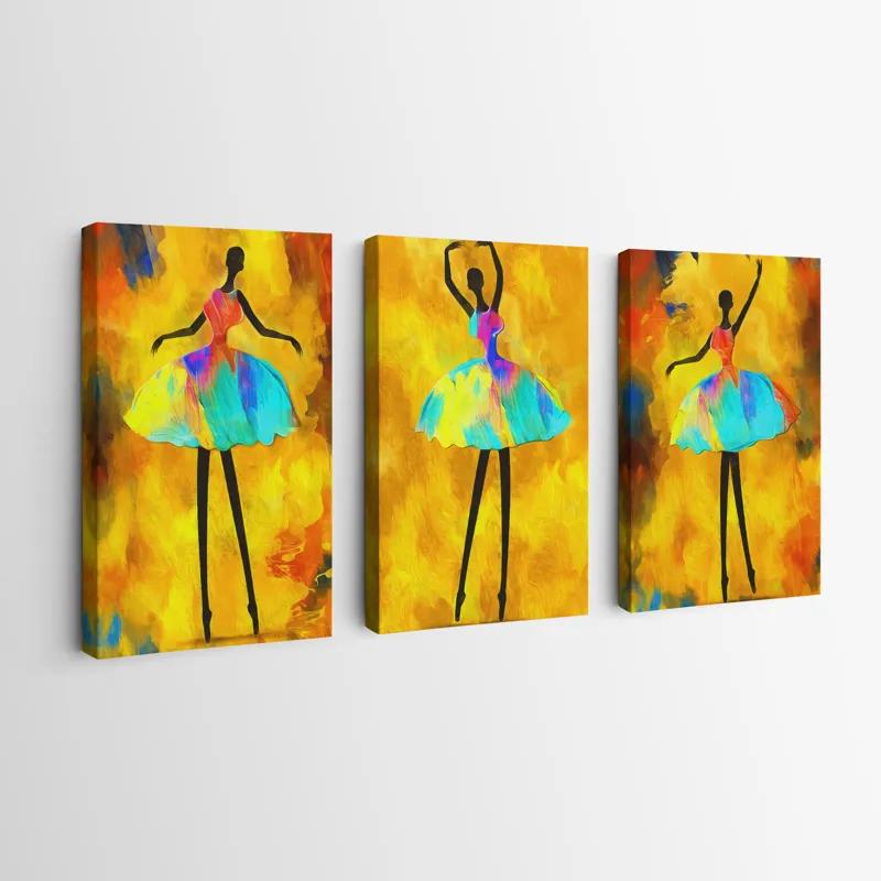 Tablou Multicanvas Paintedallerina mockup 0