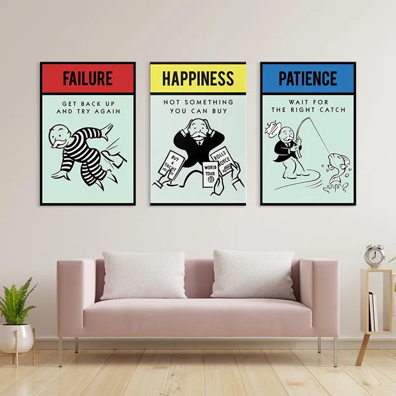 Tablou Multicanvas Monopoly Life Set mockup 3