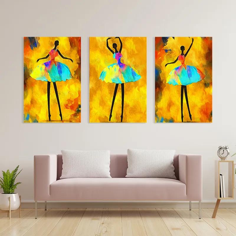 Tablou Multicanvas Paintedallerina mockup 3