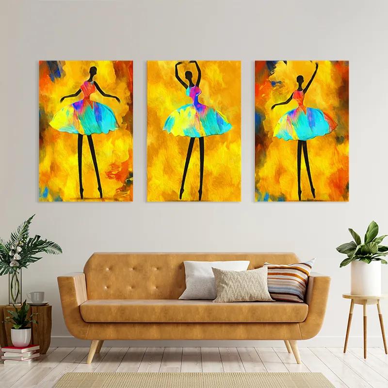 Tablou Multicanvas Paintedallerina mockup 4