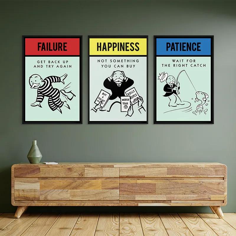 Tablou Multicanvas Monopoly Life Set mockup 2