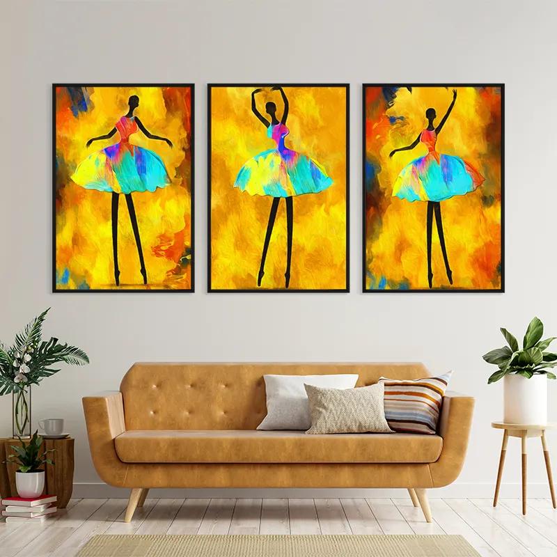 Tablou Multicanvas Paintedallerina mockup 4