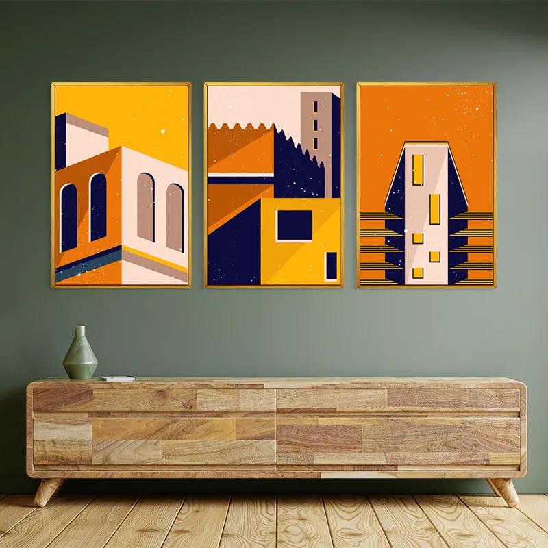 Tablou Multicanvas Sunset Home Set mockup 2