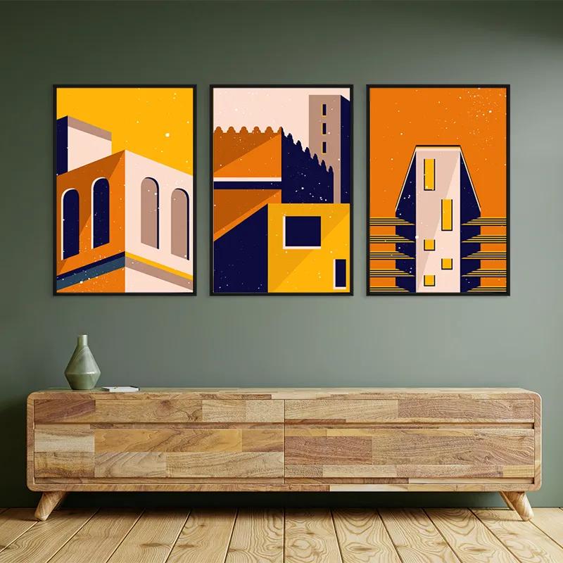 Tablou Multicanvas Sunset Home Set mockup 2