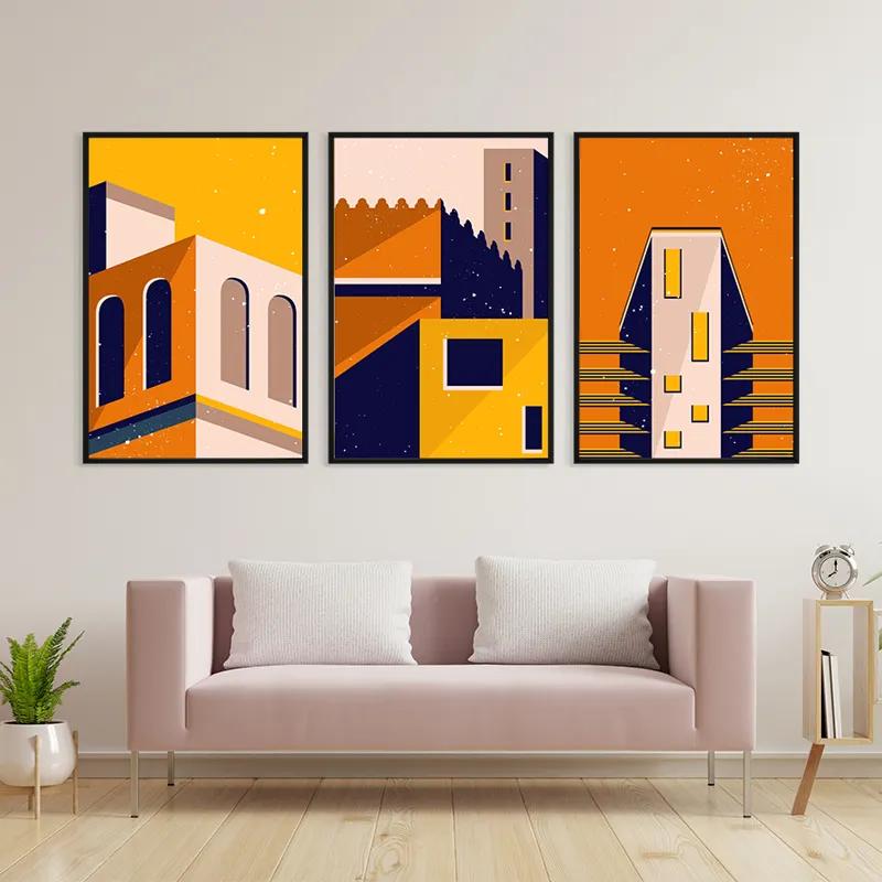 Tablou Multicanvas Sunset Home Set mockup 3