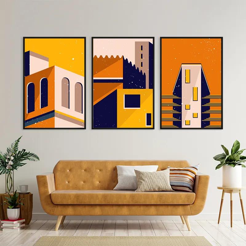 Tablou Multicanvas Sunset Home Set mockup 4