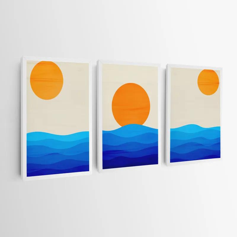 Tablou Multicanvas Stronglue Waves mockup 0