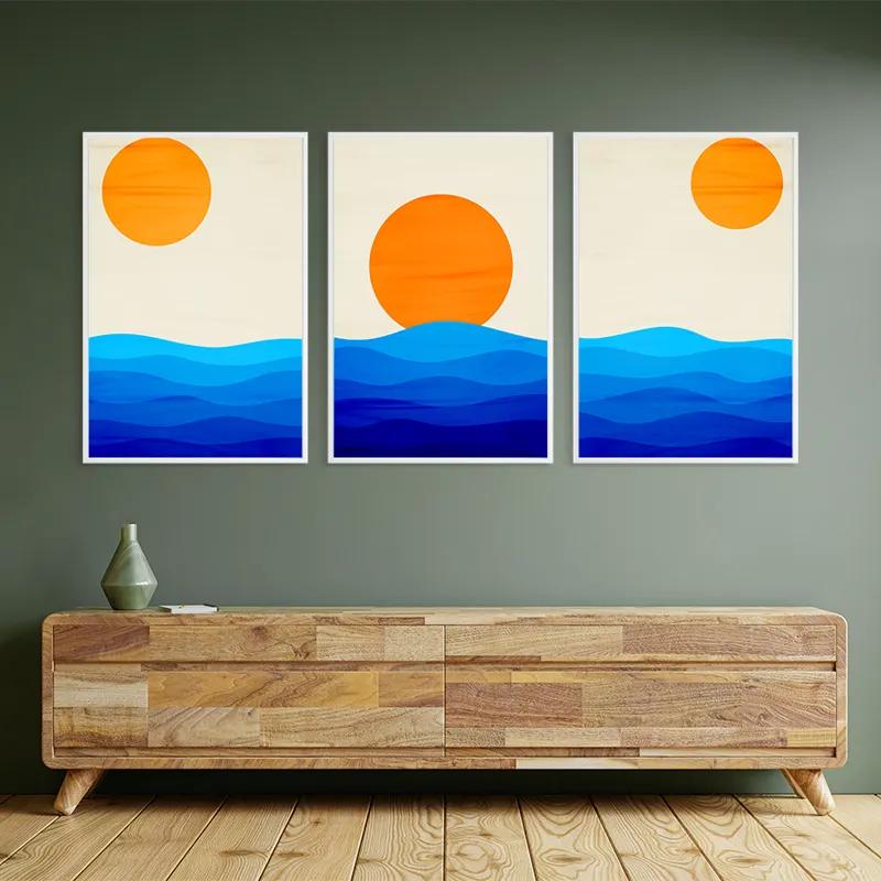 Tablou Multicanvas Stronglue Waves mockup 2