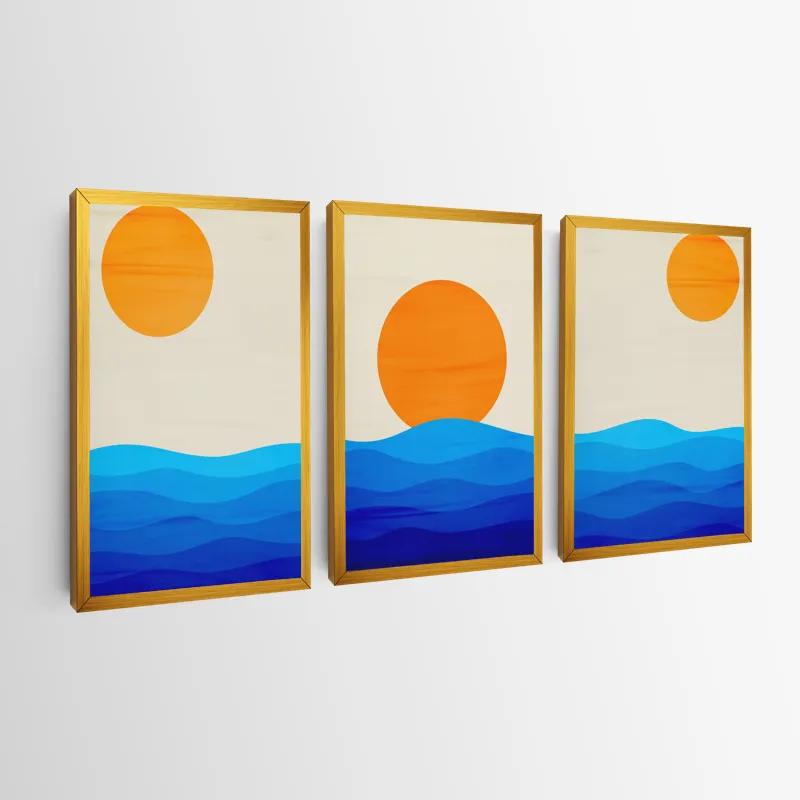 Tablou Multicanvas Stronglue Waves mockup 0