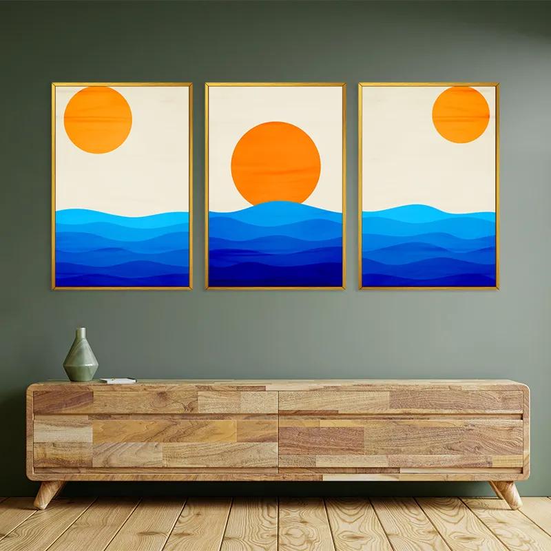 Tablou Multicanvas Stronglue Waves mockup 2