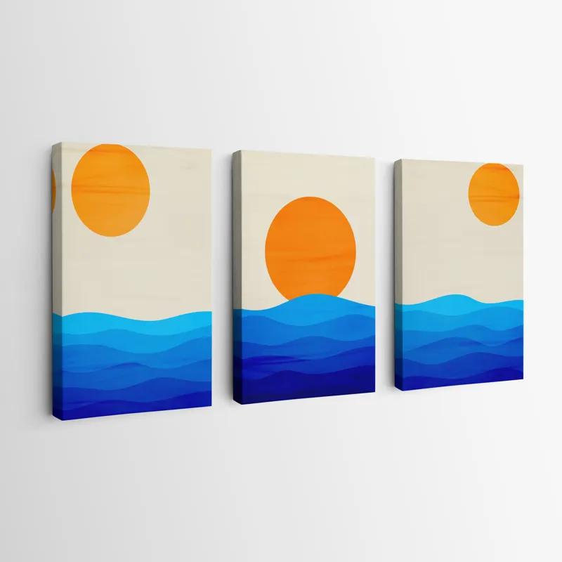 Tablou Multicanvas Stronglue Waves mockup 0