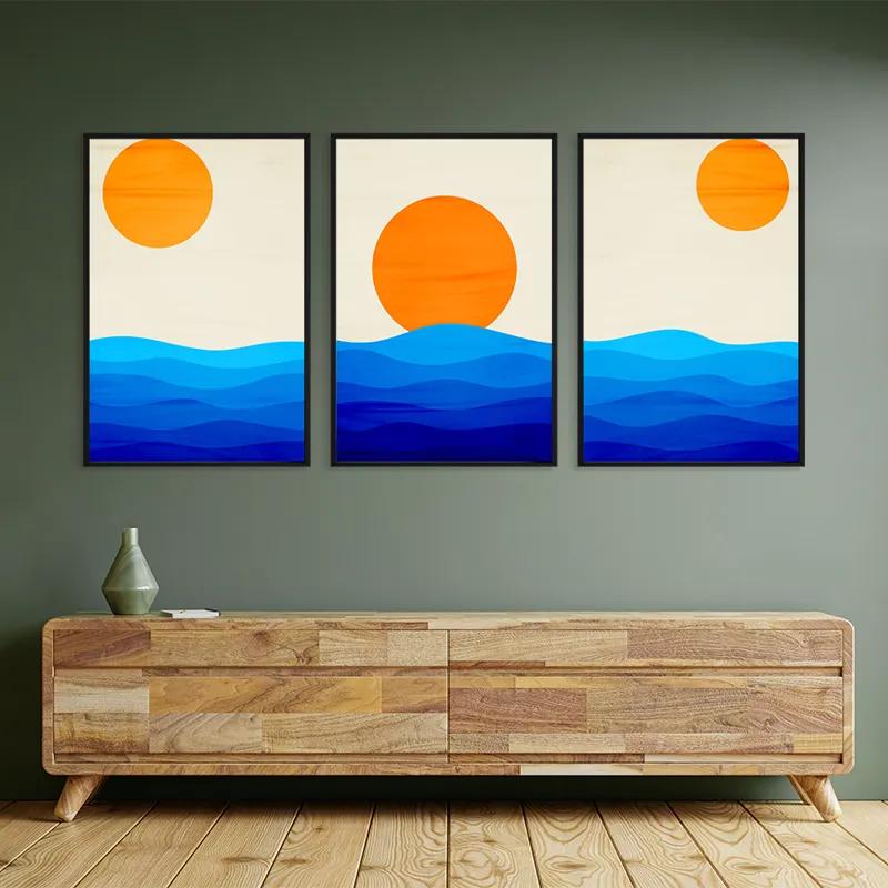 Tablou Multicanvas Stronglue Waves mockup 2