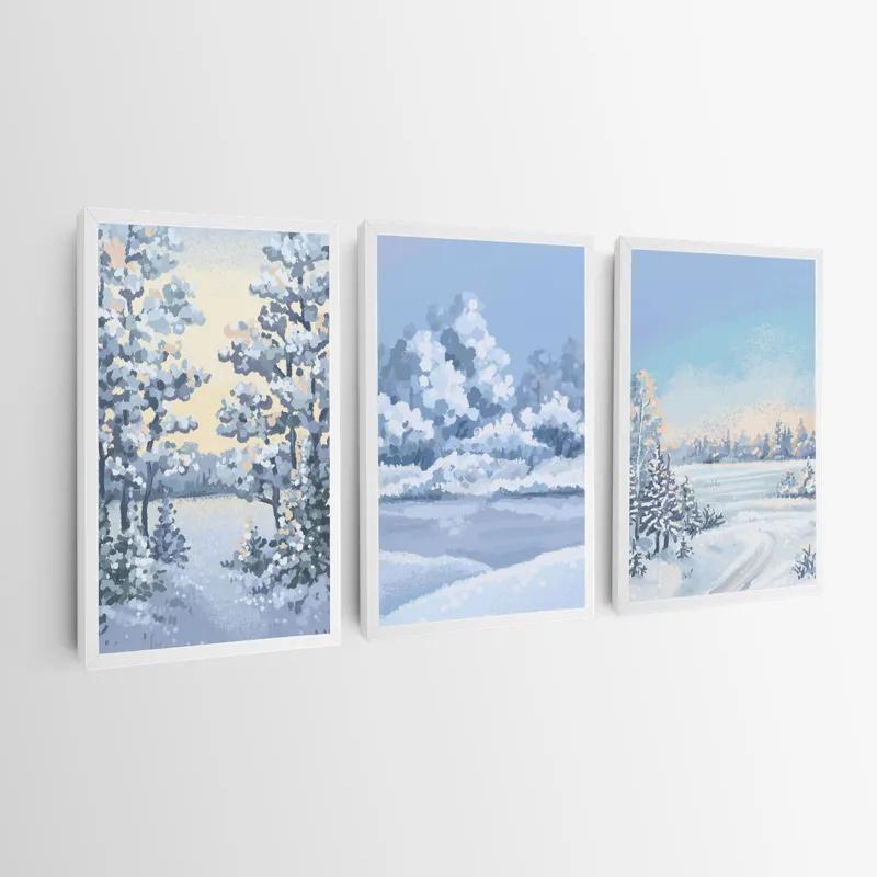 Tablou Multicanvas Art Winter Set mockup 0