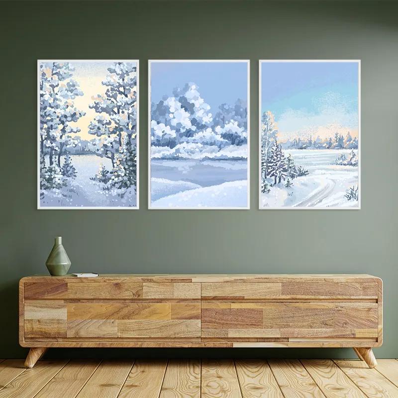 Tablou Multicanvas Art Winter Set mockup 2
