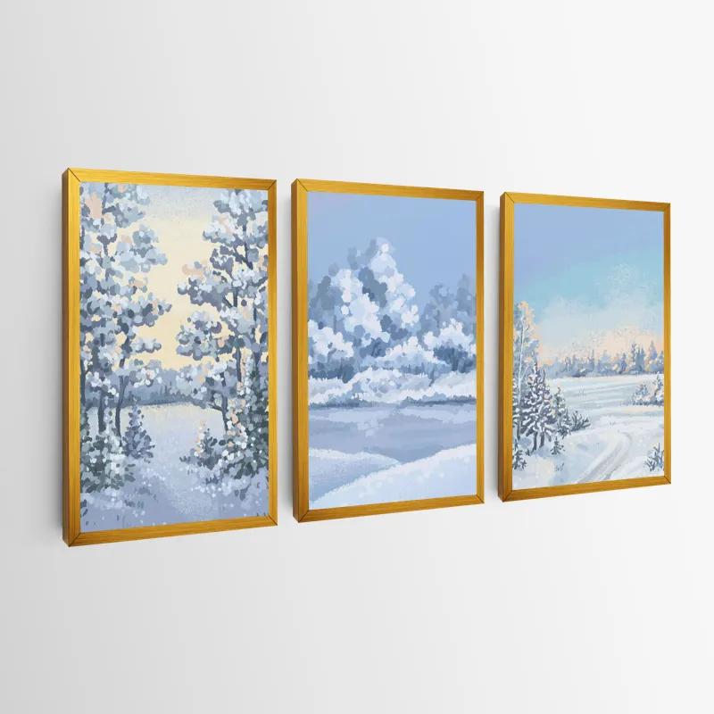 Tablou Multicanvas Art Winter Set mockup 0