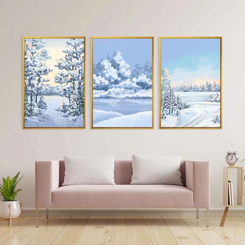 Tablou Multicanvas Art Winter Set mockup 3