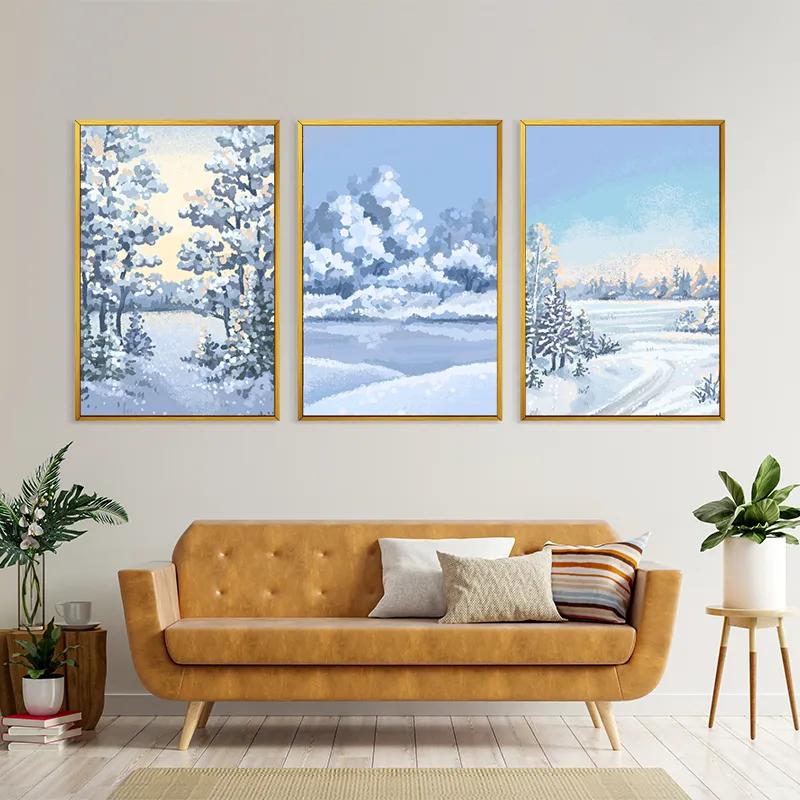 Tablou Multicanvas Art Winter Set mockup 4