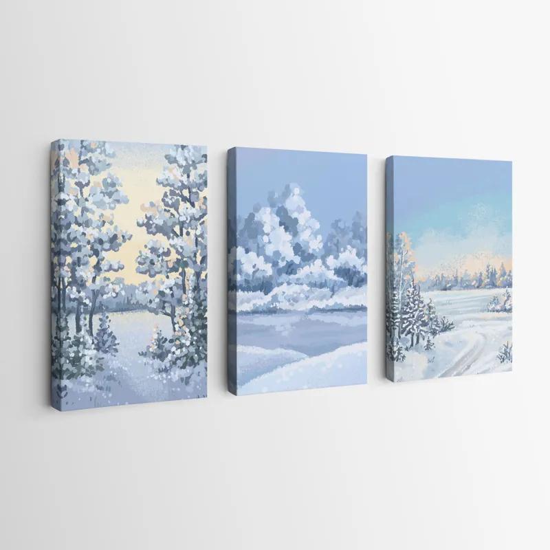 Tablou Multicanvas Art Winter Set mockup 0
