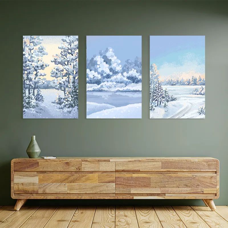Art Winter Set mockup 2