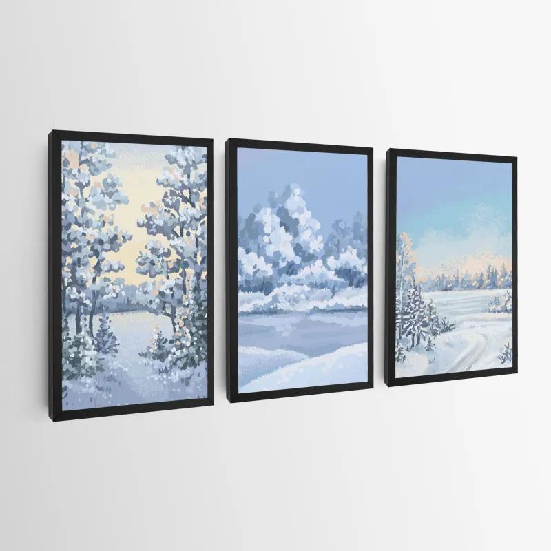 Tablou Multicanvas Art Winter Set mockup 0
