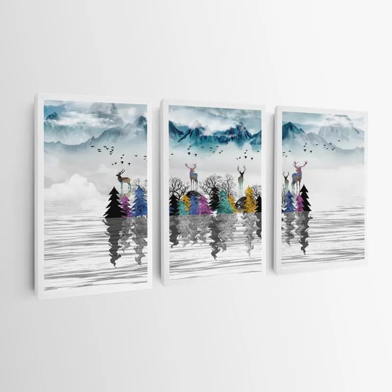 Tablou Multicanvas Mountain Lake mockup 0