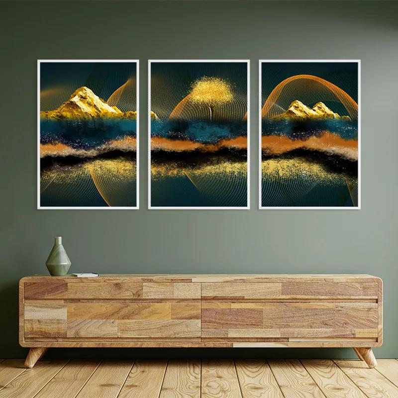 Tablou Multicanvas Mountain Waves mockup 2