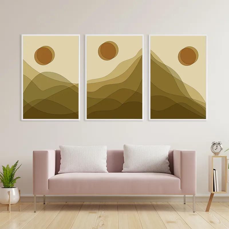 Tablou Multicanvas Cream Mountain Set mockup 3