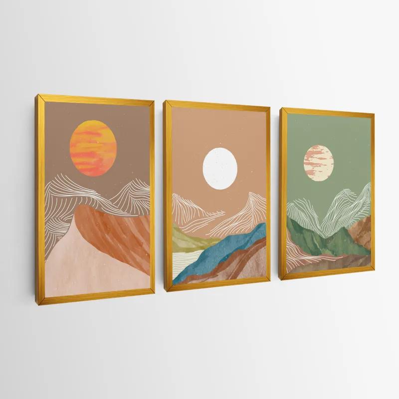 Tablou Multicanvas White Moon Set mockup 0