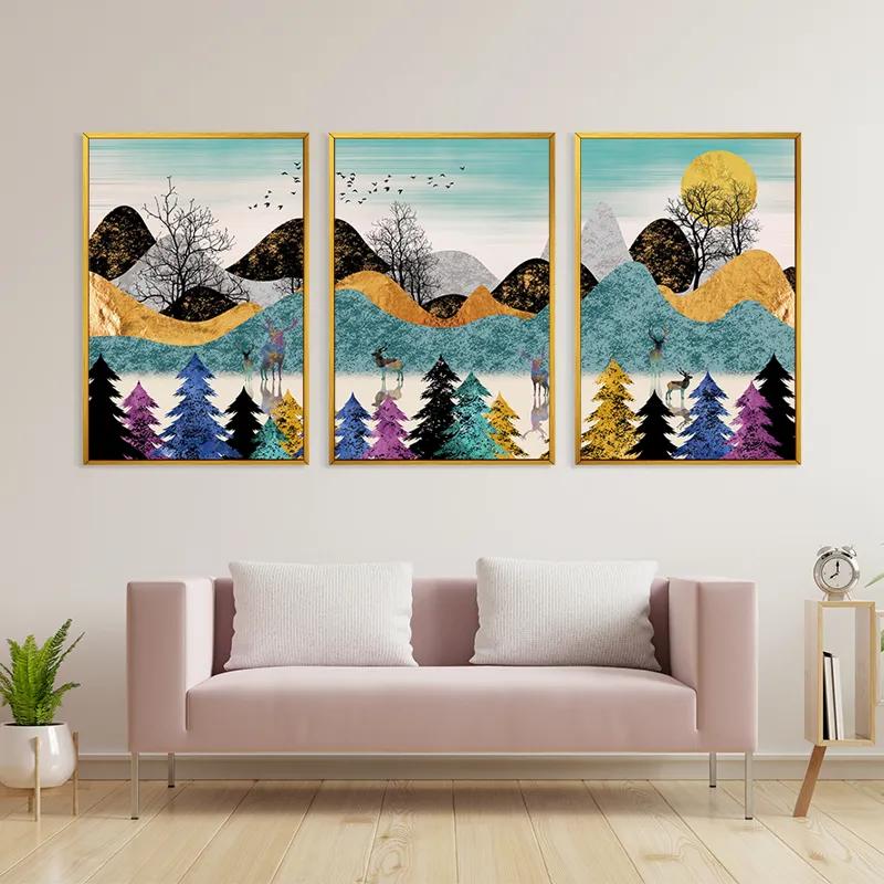 Tablou Multicanvas Color Mountain mockup 3