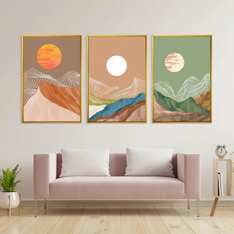 Tablou Multicanvas White Moon Set mockup 3