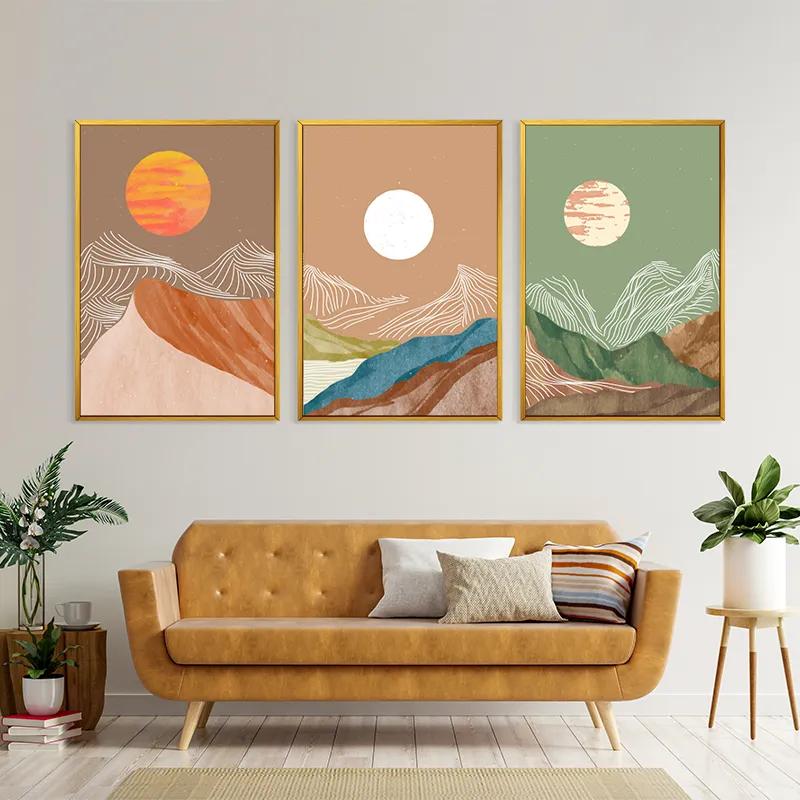 Tablou Multicanvas White Moon Set mockup 4