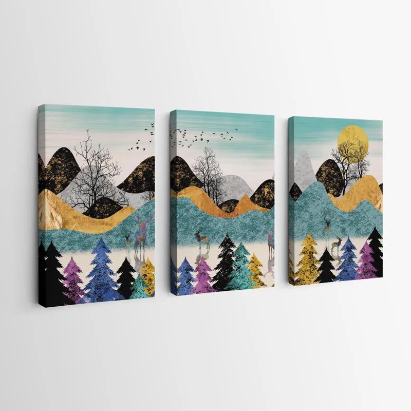 Tablou Multicanvas Color Mountain mockup 0