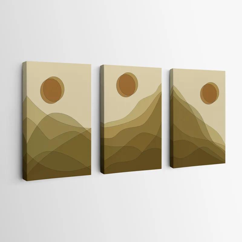 Tablou Multicanvas Cream Mountain Set mockup 0