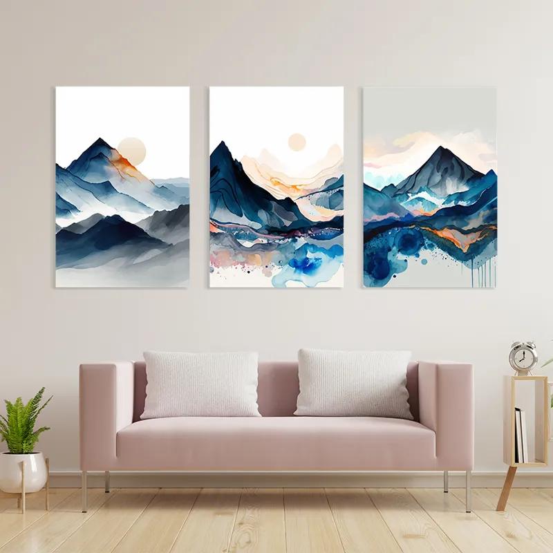 Tablou Multicanvas Paintinglue Mountain mockup 3