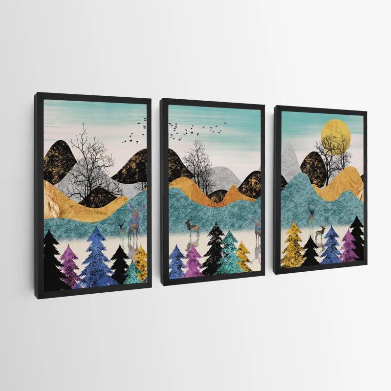 Tablou Multicanvas Color Mountain mockup 0