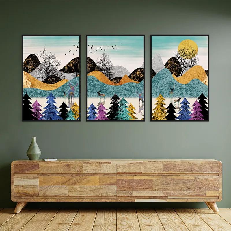 Tablou Multicanvas Color Mountain mockup 2