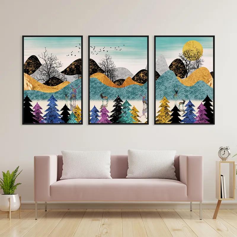 Tablou Multicanvas Color Mountain mockup 3