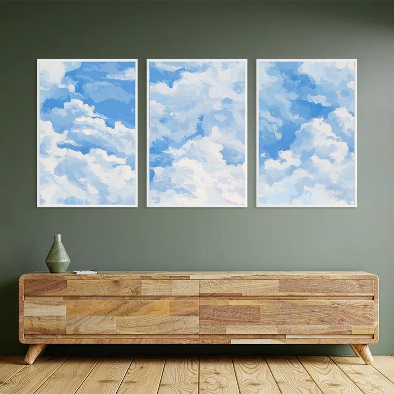Tablou Multicanvas Clouds Set mockup 2
