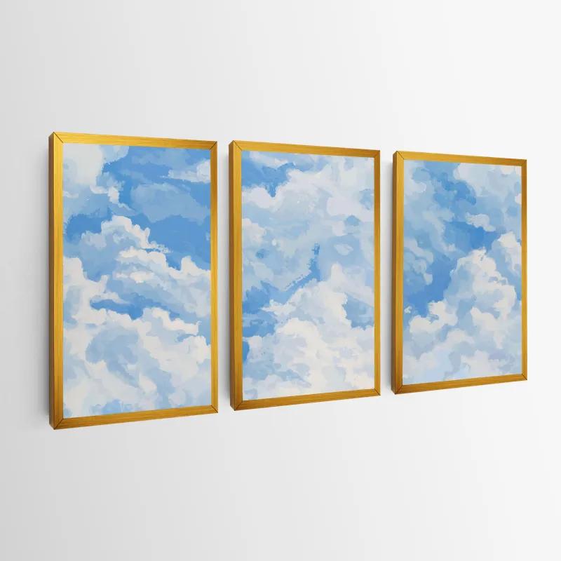 Tablou Multicanvas Clouds Set mockup 0
