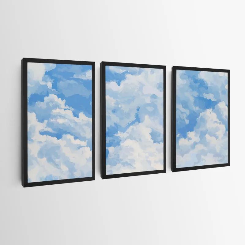 Tablou Multicanvas Clouds Set mockup 0