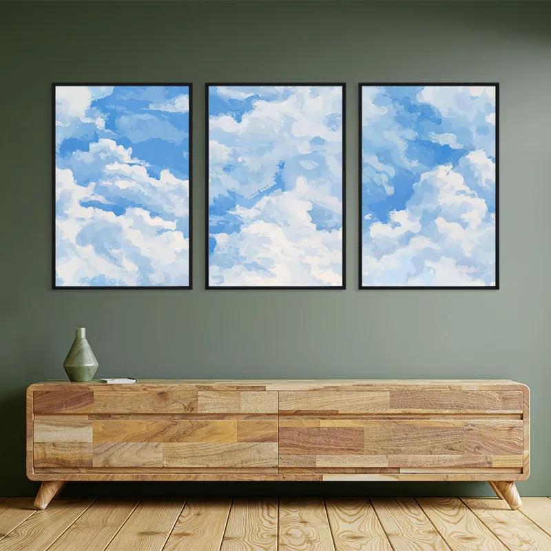 Tablou Multicanvas Clouds Set mockup 2