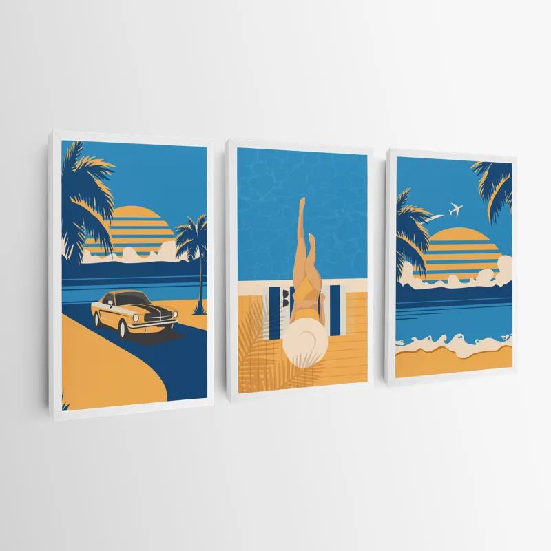 Summer Retro Set mockup 0