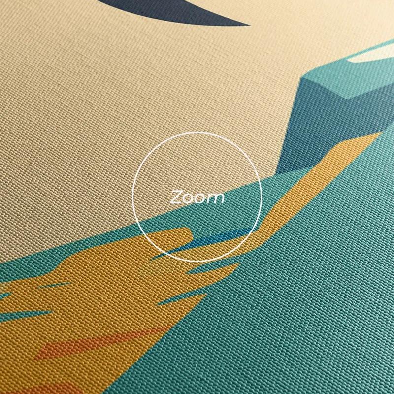 Tablou Multicanvas Beach Palm mockup 1