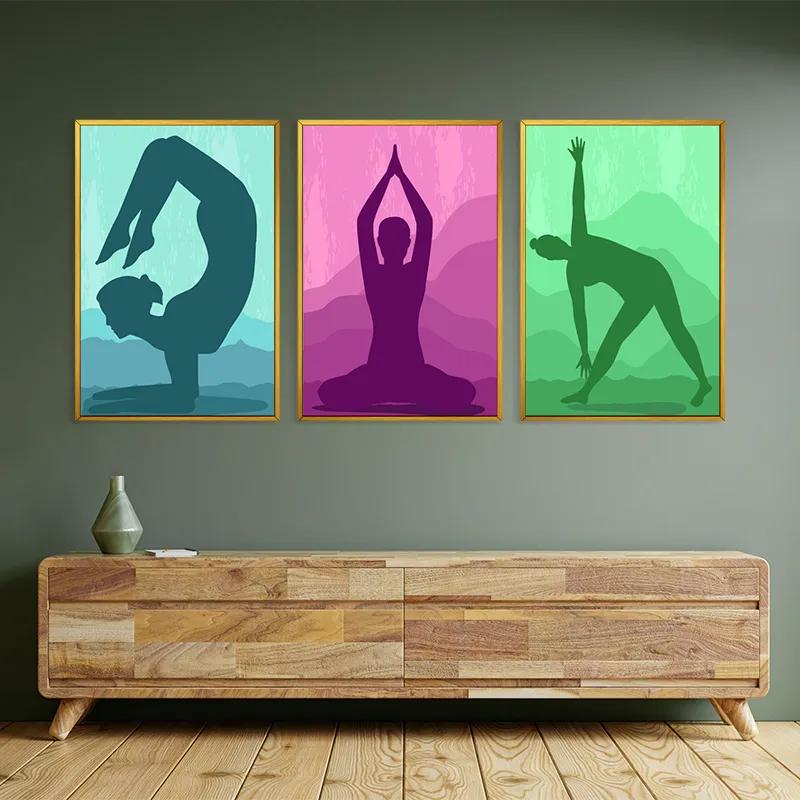 Tablou Multicanvas Yoga Set mockup 2