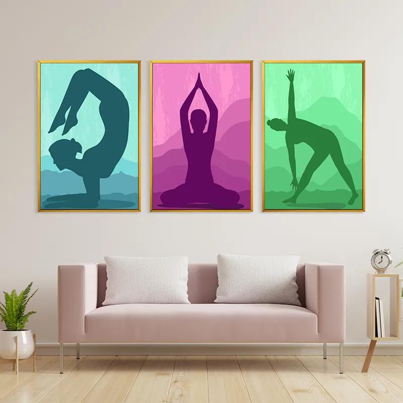 Tablou Multicanvas Yoga Set mockup 3
