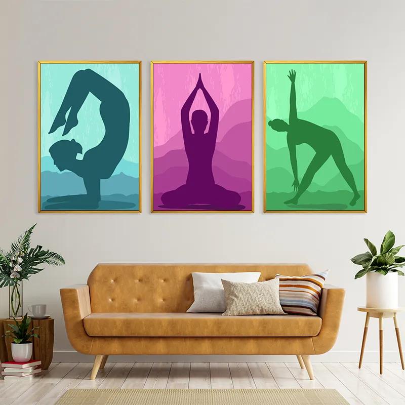 Tablou Multicanvas Yoga Set mockup 4