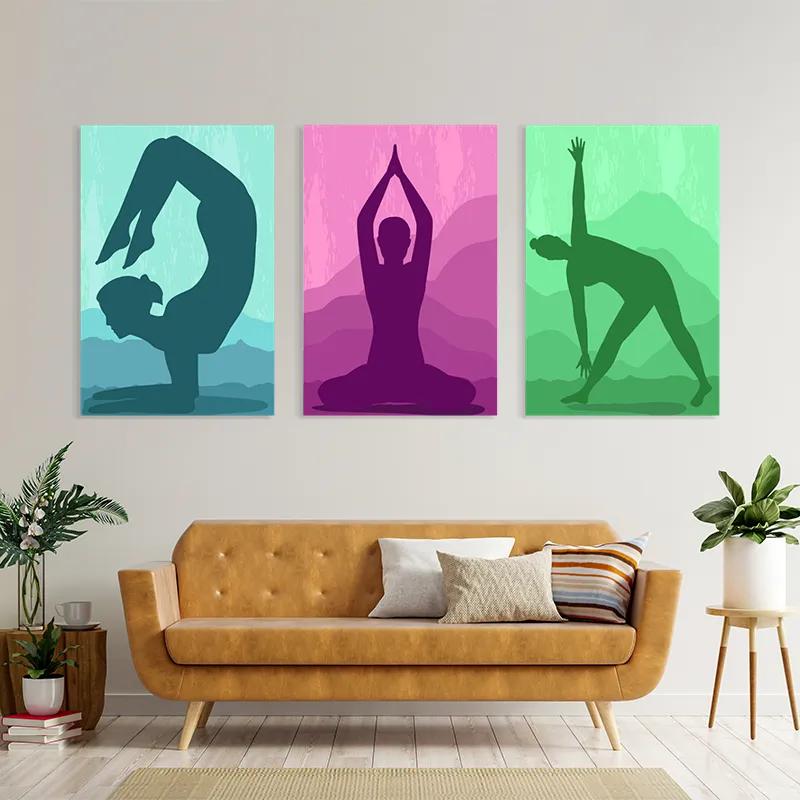 Tablou Multicanvas Yoga Set mockup 4
