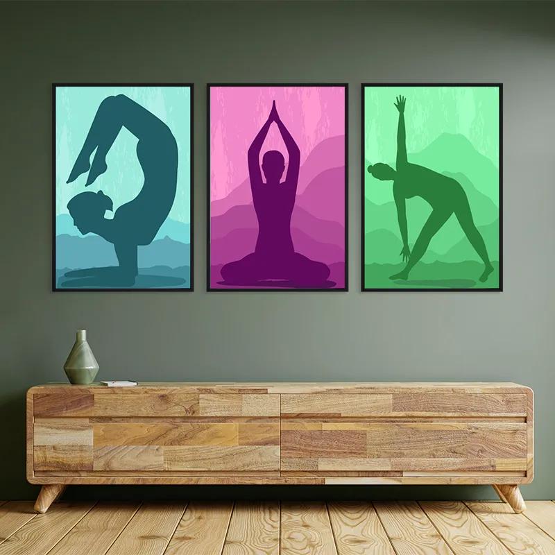 Tablou Multicanvas Yoga Set mockup 2
